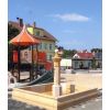 Stadtbrunnen aus Sandstein mit Montage